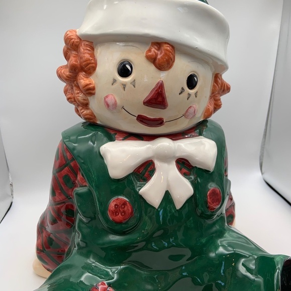 Vintage Raggedy Andy 1998 Sakura Snowden Friends Ceramic Cookie Jar - Picture 11 of 14